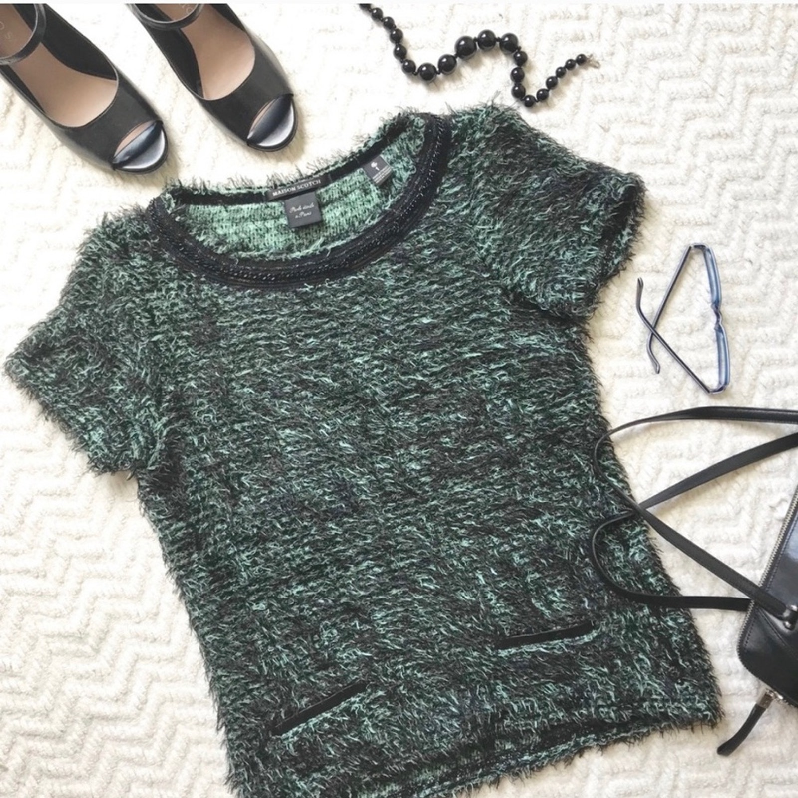 Madison Scotch Furry Blouse